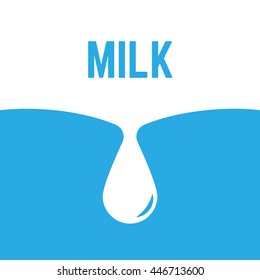 Abstract background with streaks of milk, drops. For Advertising, product presentations.