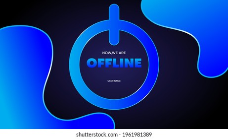 abstract background for streaming offline mode