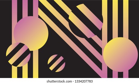 abstract background with strip and circle design
