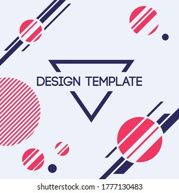 Abstrakter Hintergrund von Streifen, Punkten, diagonalen Streifen. Abstrakte geometrische Zusammensetzung. Gilt für Cover, Plakate, Plakate, Broschüren, Flyer, Bannerdesigns. Farbvektorgrafik.