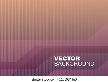 Abstract background with striped geometric shapes in trendy colors. Template for banners, covers. Vector illustration.