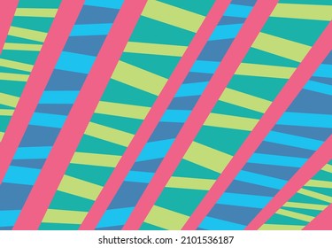 Abstract background with striped line pattern and with retro color theme