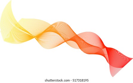 abstract background with striped ribbons.