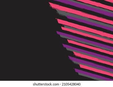Abstract background with striped sketch lines pattern and some copy space area