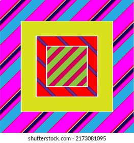 
Abstrakter Hintergrund mit gestreiften Quadraten. Perfekt für Mode, Textildesign, süße Stoffe, Tapete, Wickelpapier, Stoffe und Wohnungsdekoration.
