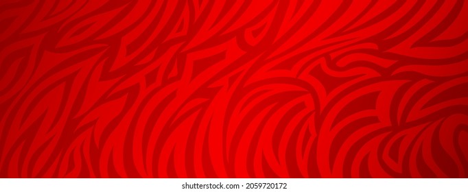 Abstract background with striped zebra skin in red colors