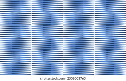 abstract background with stripes, Blue two tone white and blue diamond strip repeat pattern, replete image, block  zigzag design for fabric printing