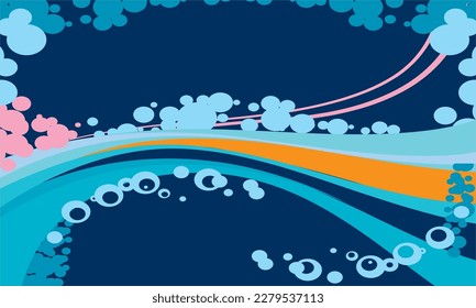 abstrakter Hintergrund mit Streifen in hellen Farben