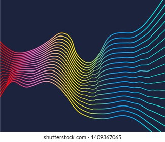 Abstract background with stripes or curves. Lines pattern. Backdrop for presentation