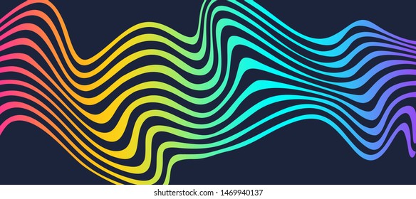 Abstract background with stripes or curves. Lines pattern. Backdrop for presentation