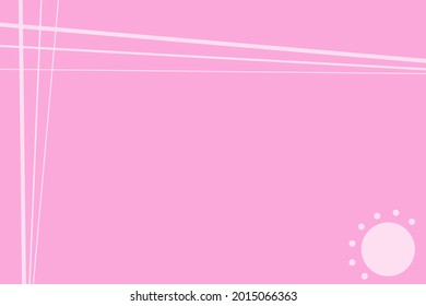 Abstract background with stripes and dots on a pink background