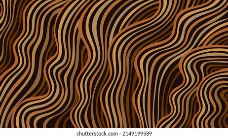Fondo abstracto con rayas. Ilustración vectorial dibujada a mano. Diseño de color plano.