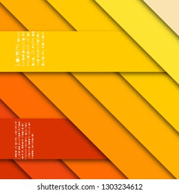 Abstract background with stripes and shadows. Diagonal lines backdrop. Vector illustration.