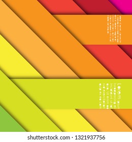 Abstract background with stripes and shadows. Diagonal lines backdrop. Vector illustration.