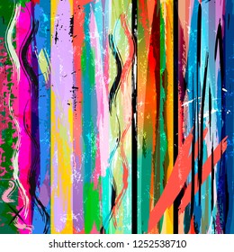 abstract background, with stripes, strokes and splashes 