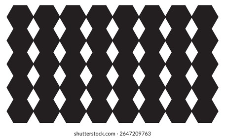 Abstract background stripped in black and white. Seamless  
Tileable Abstract Geometric Celebration Excitement Shapes Background