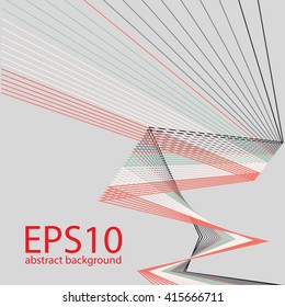 Abstract background with strips and a place under the text. vector
