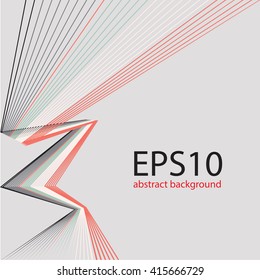Abstract background with strips and a place under the text. vector