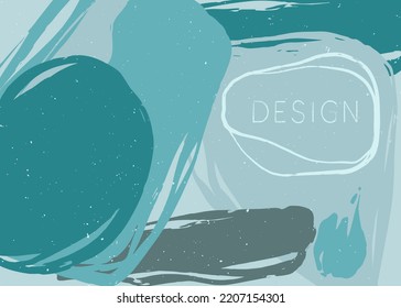 Abstract background with strokes of paint for cover design. Creative vector illustration with color blots. Abstract geometric texture. Paint splash style.