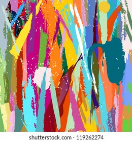 abstract background with strokes and splashes