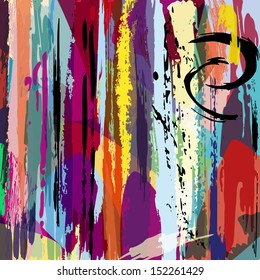 abstract background, with strokes, splashes and geometric lines