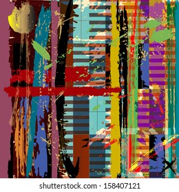 abstract background, with strokes, splashes and geometric lines