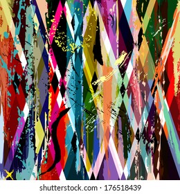 abstract background, with strokes, splashes and geometric lines