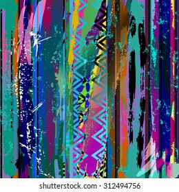 abstract background, with strokes, splashes and lines