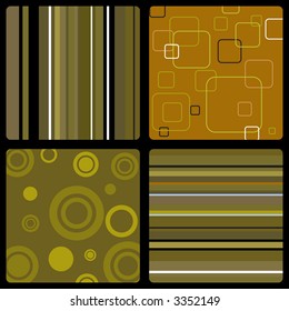 Abstract background in the style of 70's wallpaper in brown