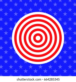 Abstract background in style american flag