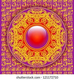 Abstract background in the style of the Aztecs
