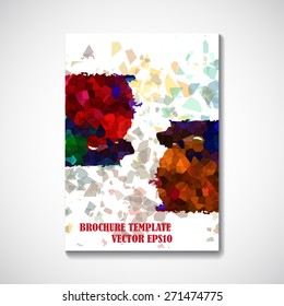 Abstract background style brochure design - Vector illustration.