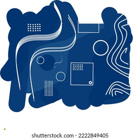 Abstract background style color blue for your business