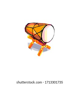 arte pop de color con estilo de fondo abstracto.
Instrumento musical islámico