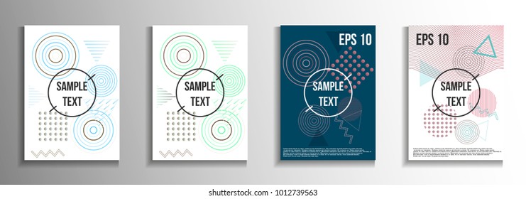 Abstract background in the style of Memphis. Modern design of the cover. Design suitable for posters, postcards, invitations, posters, packages, brochures. Vector