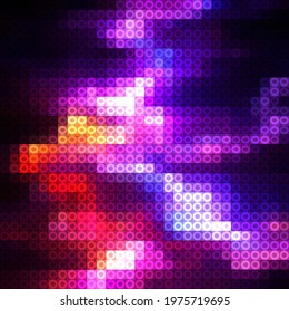 Abstract background in the style of old vintage games. Optical illusions and bright colors. Vector illustration for your packaging, banner or printing design.