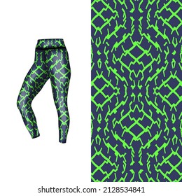 Abstract background style for sports leggings