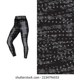 Abstract background style for sports leggings