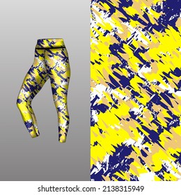 Abstract background style for sports leggings