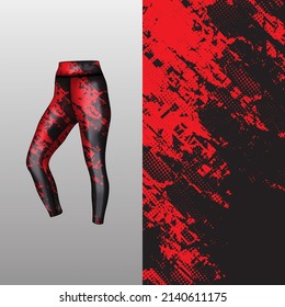 Abstract background style for sports leggings