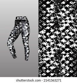 Abstract background style for sports leggings