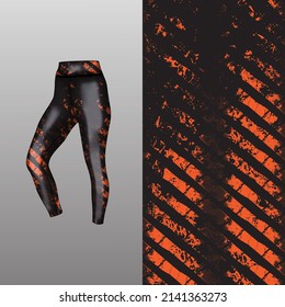 Abstract background style for sports leggings