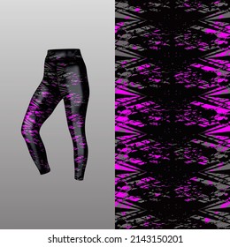 Abstract background style for sports leggings