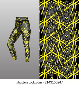 Abstract background style for sports leggings