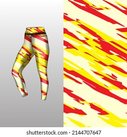 Abstract background style for sports leggings