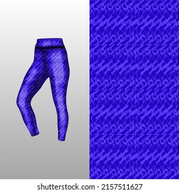 Abstract background style for sports leggings