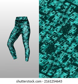 Abstract background style for sports leggings