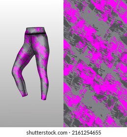 Abstract background style for sports leggings