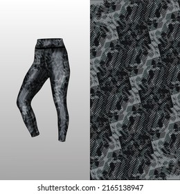 Abstract background style for sports leggings