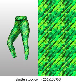 Abstract background style for sports leggings